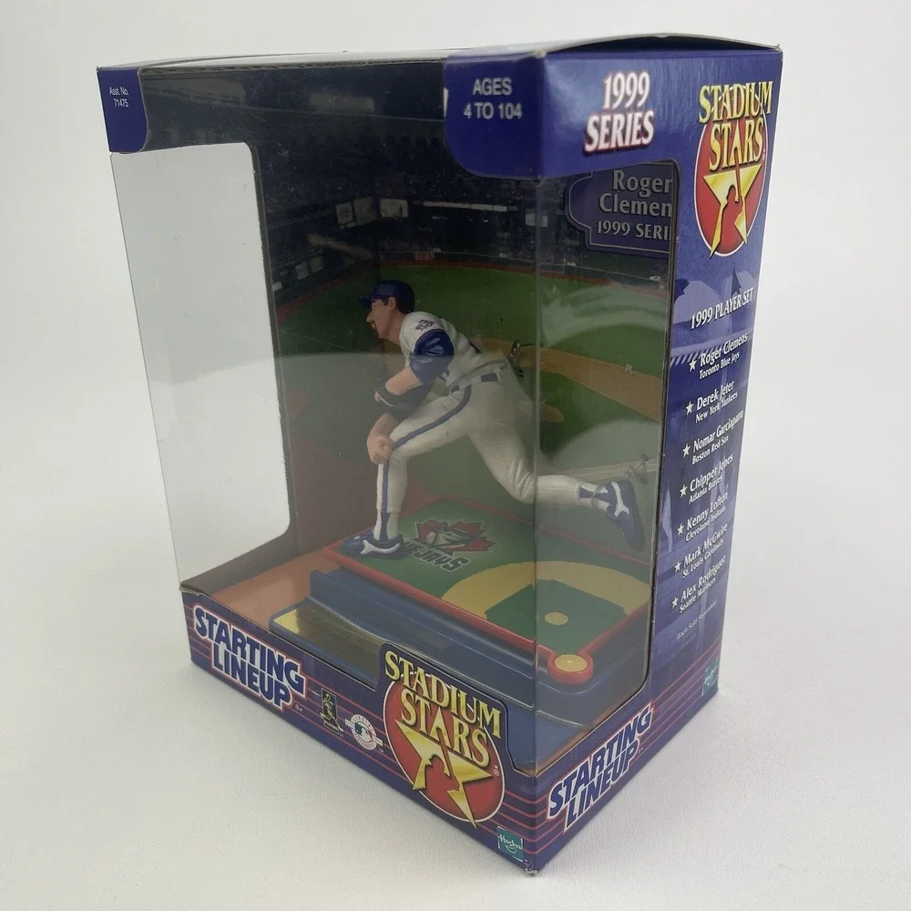 1999 Starting Lineup Stadium Stars Figure Roger Clemens Blue Jays Hasbro MLB